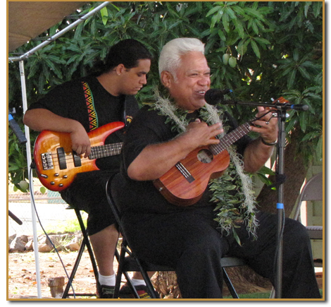 Grammy winner and Hawaiian Treasure, Richard Ho'opi'i
