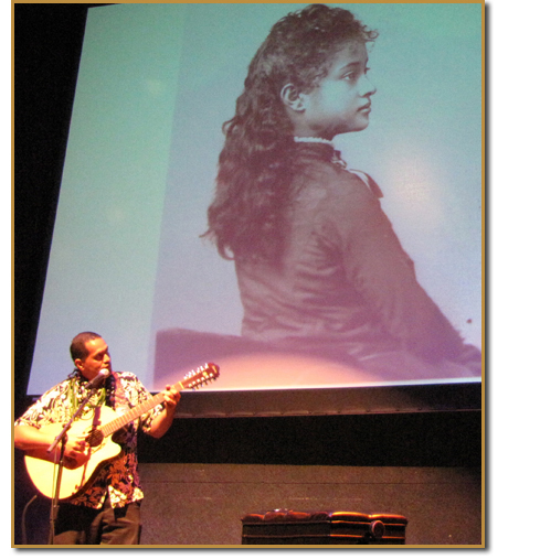 Wilmont Kahaialii in Ka'iulani Project Presentation at Maui Arts & Cultural Center